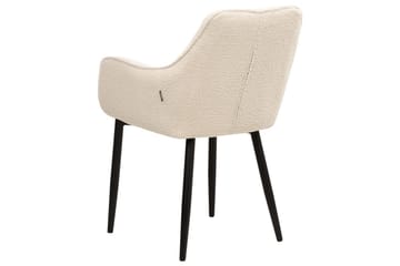 Sett med 2 spisestuestoler Alden - Beige, svart - Møbler - Stoler - Spisestuestoler & kjøkkenstoler