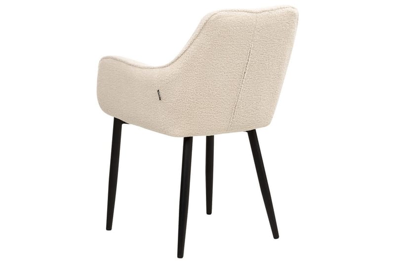 Sett med 2 spisestuestoler Alden - Beige, svart - Møbler - Stoler - Spisestuestoler & kjøkkenstoler