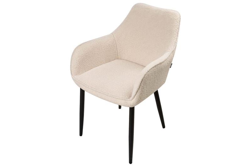 Sett med 2 spisestuestoler Alden - Beige, svart - Møbler - Stoler - Spisestuestoler & kjøkkenstoler