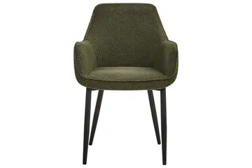 Sett med 2 spisestuestoler Alden - Grønn, Svart - Møbler - Stoler - Spisestuestoler & kjøkkenstoler