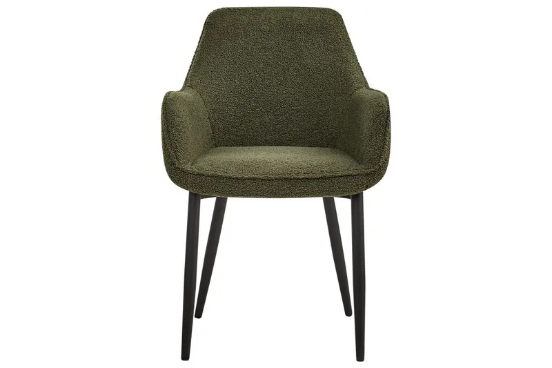 Sett med 2 spisestuestoler Alden - Grønn, Svart - Møbler - Stoler - Spisestuestoler & kjøkkenstoler