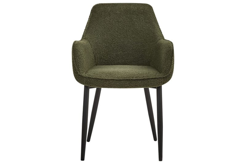 Sett med 2 spisestuestoler Alden - Grønn, Svart - Møbler - Stoler - Spisestuestoler & kjøkkenstoler