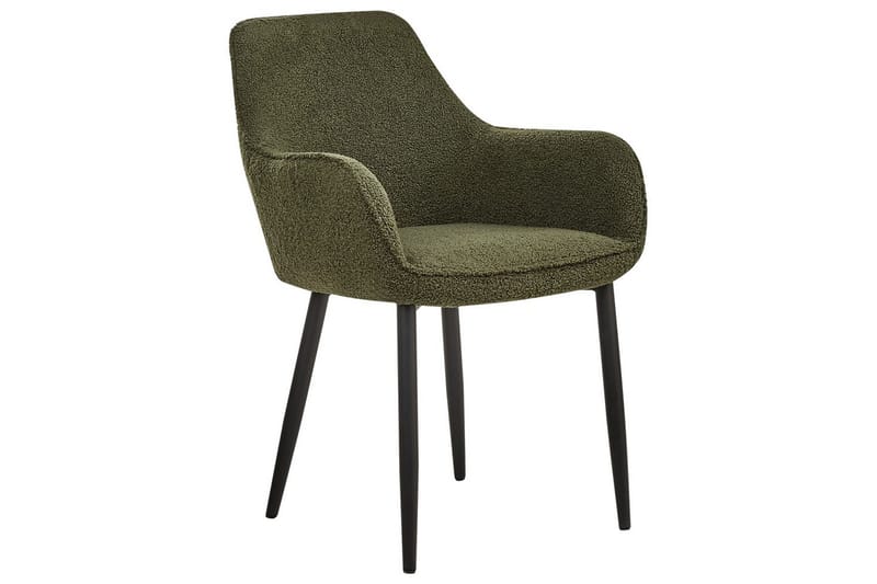 Sett med 2 spisestuestoler Alden - Grønn, Svart - Møbler - Stoler - Spisestuestoler & kjøkkenstoler