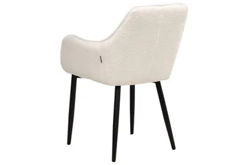 Sett med 2 spisestuestoler Alden - Hvit, Svart - Møbler - Stoler - Spisestuestoler & kjøkkenstoler