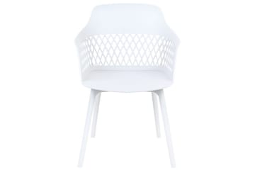 Sett med 2 spisestuestoler Almira - Hvit - Møbler - Stoler - Spisestuestoler & kjøkkenstoler