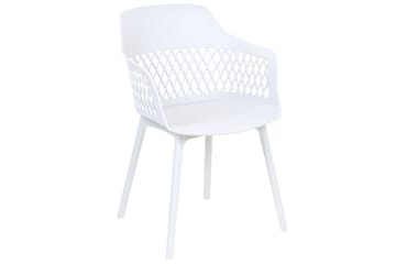 Sett med 2 spisestuestoler Almira - Hvit - Møbler - Stoler - Spisestuestoler & kjøkkenstoler