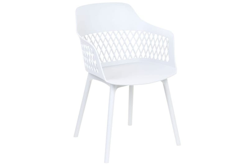 Sett med 2 spisestuestoler Almira - Hvit - Møbler - Stoler - Spisestuestoler & kjøkkenstoler