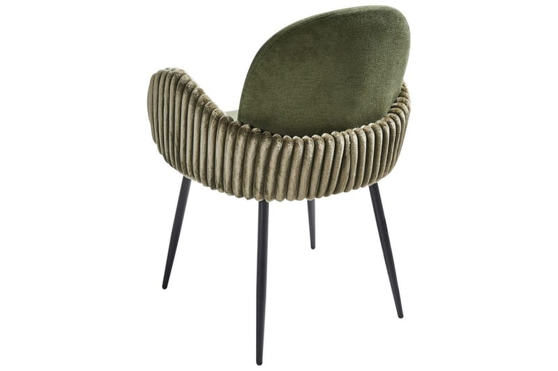 Sett med 2 spisestuestoler Amity - Grønn, svart - Møbler - Stoler - Spisestuestoler & kjøkkenstoler
