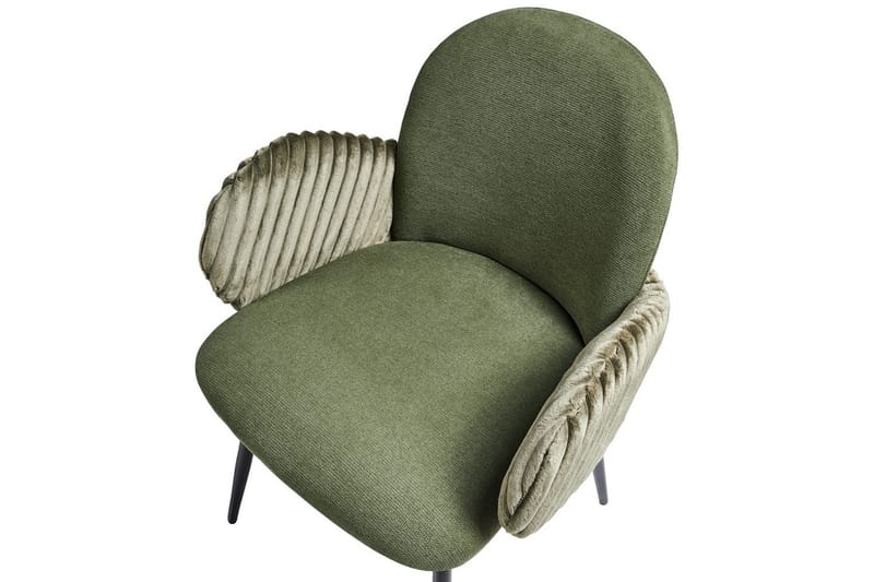 Sett med 2 spisestuestoler Amity - Grønn, svart - Møbler - Stoler - Spisestuestoler & kjøkkenstoler