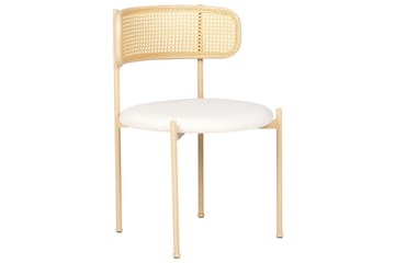 Sett med 2 spisestuestoler Andover - Lyst tre, beige - Møbler - Stoler - Spisestuestoler & kjøkkenstoler