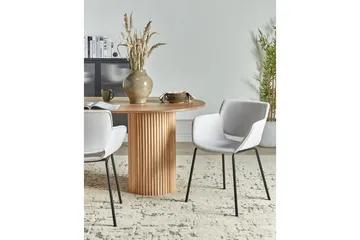 Sett med 2 spisestuestoler Axtel - Grå, svart - Møbler - Stoler - Spisestuestoler & kjøkkenstoler