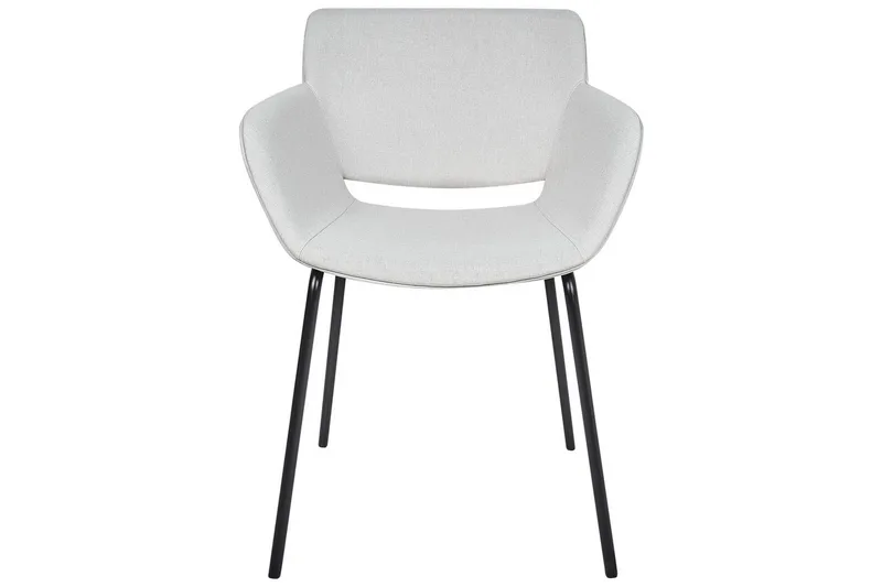 Sett med 2 spisestuestoler Axtel - Grå, svart - Møbler - Stoler - Spisestuestoler & kjøkkenstoler