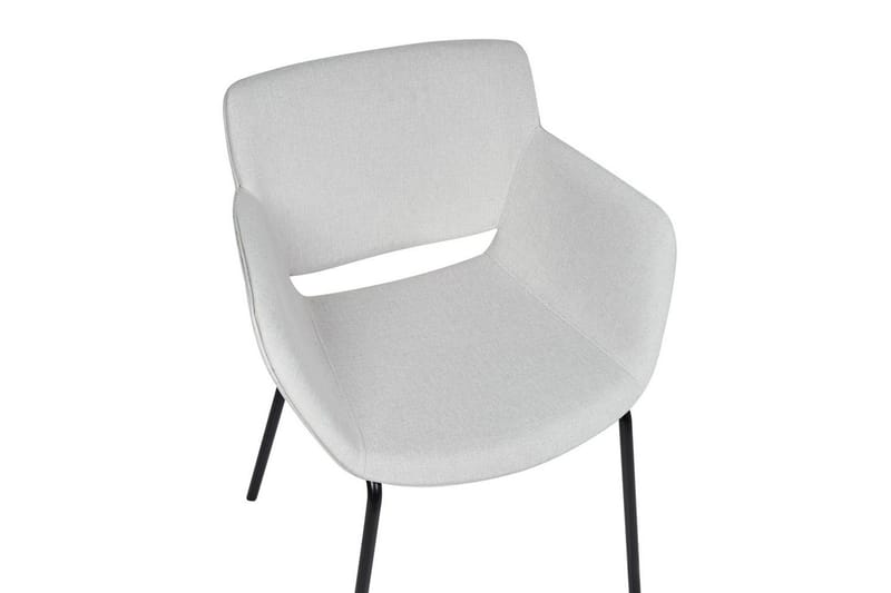 Sett med 2 spisestuestoler Axtel - Grå, svart - Møbler - Stoler - Spisestuestoler & kjøkkenstoler