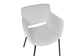 Sett med 2 spisestuestoler Axtel - Grå, svart - Møbler - Stoler - Spisestuestoler & kjøkkenstoler