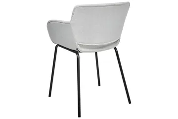 Sett med 2 spisestuestoler Axtel - Grå, svart - Møbler - Stoler - Spisestuestoler & kjøkkenstoler