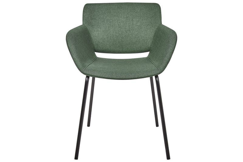 Sett med 2 spisestuestoler Axtel - Grønn, svart - Møbler - Stoler - Spisestuestoler & kjøkkenstoler