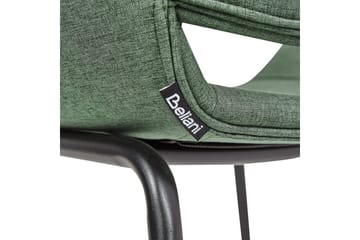 Sett med 2 spisestuestoler Axtel - Grønn, svart - Møbler - Stoler - Spisestuestoler & kjøkkenstoler