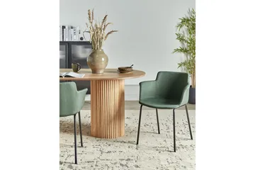 Sett med 2 spisestuestoler Belfield - Grønn, svart - Møbler - Stoler - Spisestuestoler & kjøkkenstoler