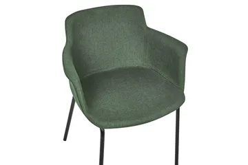 Sett med 2 spisestuestoler Belfield - Grønn, svart - Møbler - Stoler - Spisestuestoler & kjøkkenstoler