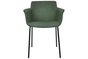 Sett med 2 spisestuestoler Belfield - Grønn, svart - Møbler - Stoler - Spisestuestoler & kjøkkenstoler