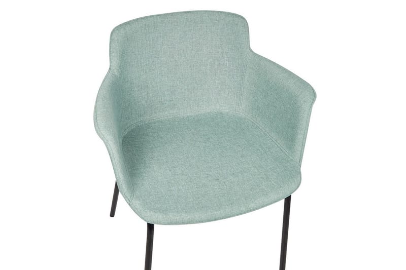 Sett med 2 spisestuestoler Belfield - Mintgrønn, Svart - Møbler - Stoler - Spisestuestoler & kjøkkenstoler