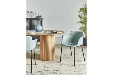 Sett med 2 spisestuestoler Belfield - Mintgrønn, Svart - Møbler - Stoler - Spisestuestoler & kjøkkenstoler