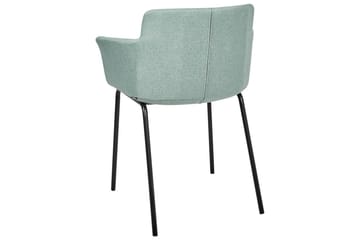 Sett med 2 spisestuestoler Belfield - Mintgrønn, Svart - Møbler - Stoler - Spisestuestoler & kjøkkenstoler