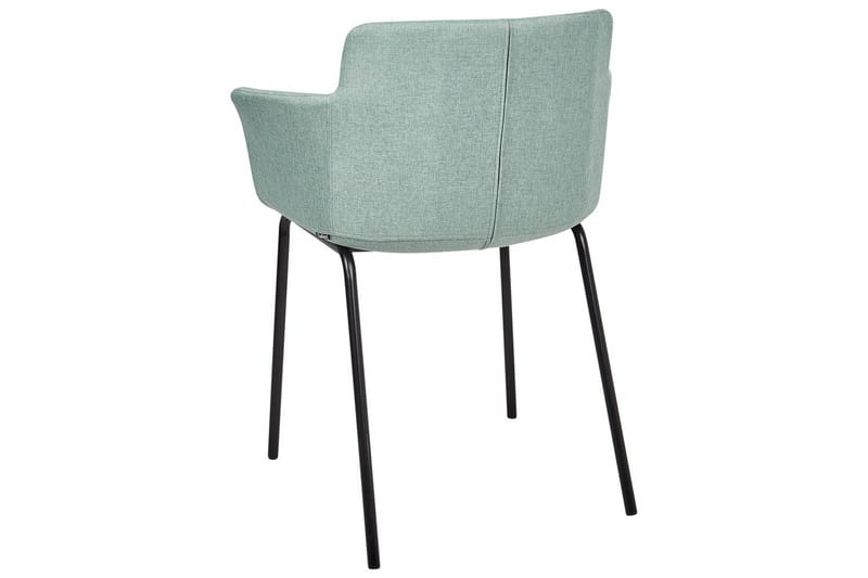 Sett med 2 spisestuestoler Belfield - Mintgrønn, Svart - Møbler - Stoler - Spisestuestoler & kjøkkenstoler