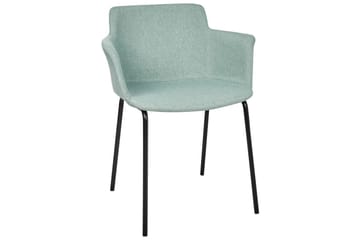 Sett med 2 spisestuestoler Belfield - Mintgrønn, Svart - Møbler - Stoler - Spisestuestoler & kjøkkenstoler