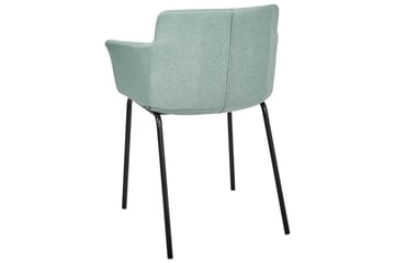 Sett med 2 spisestuestoler Belfield - Mintgrønn, Svart - Møbler - Stoler - Spisestuestoler & kjøkkenstoler