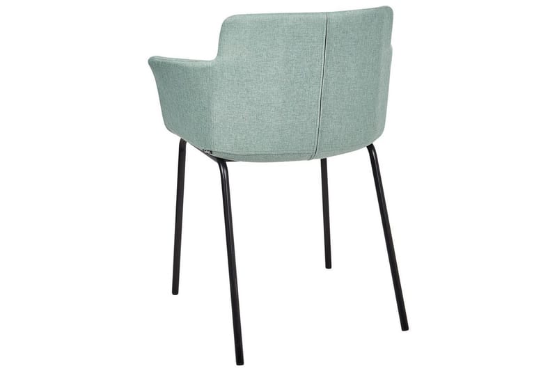 Sett med 2 spisestuestoler Belfield - Mintgrønn, Svart - Møbler - Stoler - Spisestuestoler & kjøkkenstoler