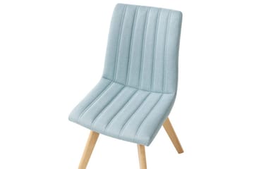 Sett med 2 spisestuestoler Calgary - Blått, lyst tre - Møbler - Stoler - Spisestuestoler & kjøkkenstoler