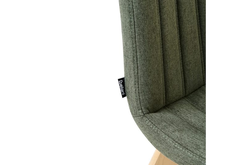 Sett med 2 spisestuestoler Calgary - Grønt, lyst treverk - Møbler - Stoler - Spisestuestoler & kjøkkenstoler