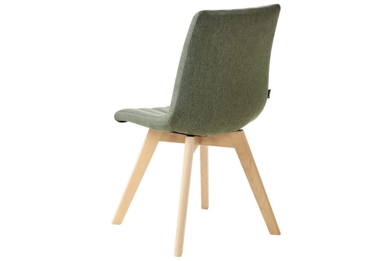 Sett med 2 spisestuestoler Calgary - Grønt, lyst treverk - Møbler - Stoler - Spisestuestoler & kjøkkenstoler