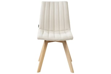 Sett med 2 spisestuestoler Calgary - Hvit, lyst tre - Møbler - Stoler - Spisestuestoler & kjøkkenstoler