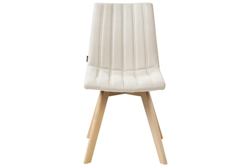 Sett med 2 spisestuestoler Calgary - Hvit, lyst tre - Møbler - Stoler - Spisestuestoler & kjøkkenstoler