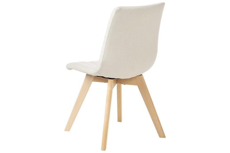 Sett med 2 spisestuestoler Calgary - Hvit, lyst tre - Møbler - Stoler - Spisestuestoler & kjøkkenstoler