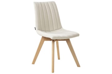 Sett med 2 spisestuestoler Calgary - Hvit, lyst tre - Møbler - Stoler - Spisestuestoler & kjøkkenstoler