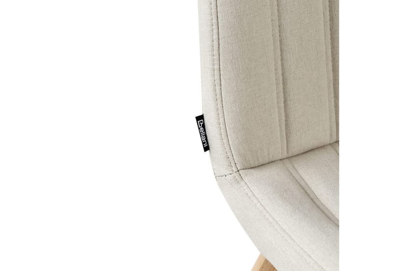 Sett med 2 spisestuestoler Calgary - Hvit, lyst tre - Møbler - Stoler - Spisestuestoler & kjøkkenstoler