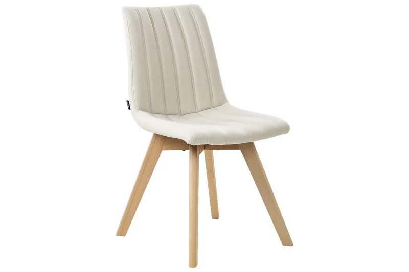 Sett med 2 spisestuestoler Calgary - Hvit, lyst tre - Møbler - Stoler - Spisestuestoler & kjøkkenstoler