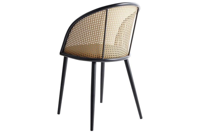 Sett med 2 spisestuestoler Cornell - Grønn, svart, lyst tre - Møbler - Stoler - Spisestuestoler & kjøkkenstoler