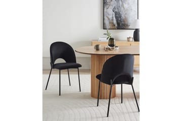 Sett med 2 spisestuestoler Covelo - Svart - Møbler - Stoler - Spisestuestoler & kjøkkenstoler