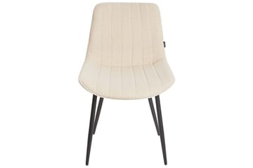 Sett med 2 spisestuestoler Dubrovnik - Beige, svart/Bouclé - Møbler - Stoler - Spisestuestoler & kjøkkenstoler