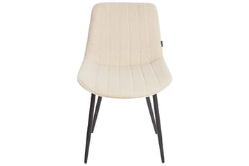 Sett med 2 spisestuestoler Dubrovnik - Beige, svart/Bouclé - Møbler - Stoler - Spisestuestoler & kjøkkenstoler