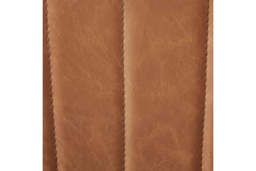 Sett med 2 spisestuestoler Dubrovnik - Brun, Svart/Kunstlær - Møbler - Stoler - Spisestuestoler & kjøkkenstoler