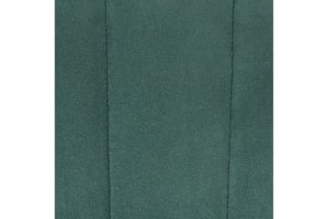 Sett med 2 spisestuestoler Dubrovnik - Grønn, svart/Fløyel - Møbler - Stoler - Spisestuestoler & kjøkkenstoler