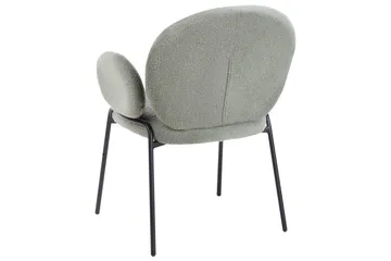 Sett med 2 spisestuestoler Ely - Grønn, svart - Møbler - Stoler - Spisestuestoler & kjøkkenstoler