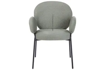 Sett med 2 spisestuestoler Ely - Grønn, svart - Møbler - Stoler - Spisestuestoler & kjøkkenstoler