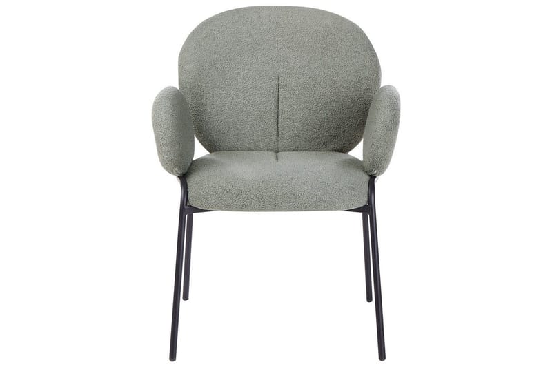 Sett med 2 spisestuestoler Ely - Grønn, svart - Møbler - Stoler - Spisestuestoler & kjøkkenstoler