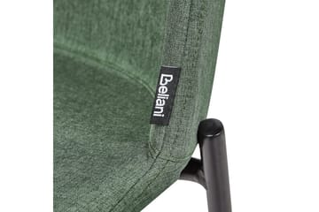 Sett med 2 spisestuestoler Esbon - Grønn, svart - Møbler - Stoler - Spisestuestoler & kjøkkenstoler